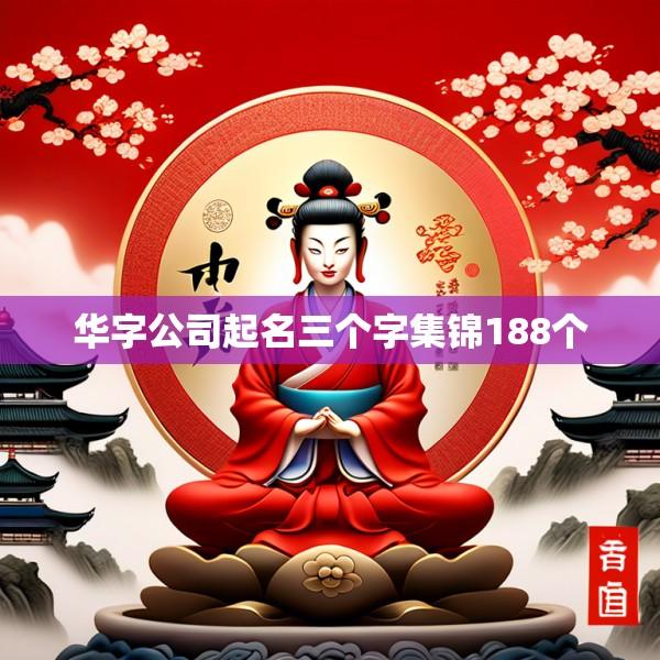 华字公司起名三个字集锦188个