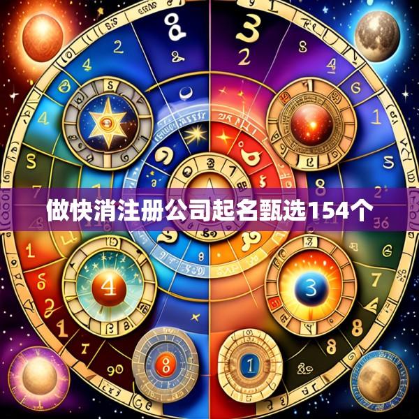 做快消注册公司起名甄选154个