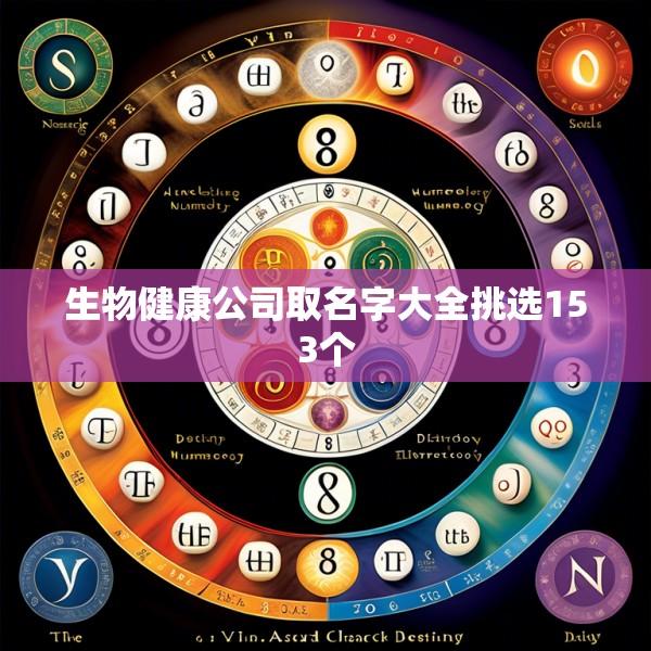 生物健康公司取名字大全挑选153个