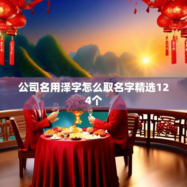 公司名用泽字怎么取名字精选124个