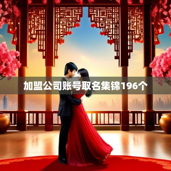加盟公司账号取名集锦196个