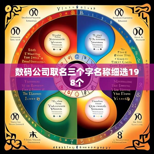 数码公司取名三个字名称细选198个
