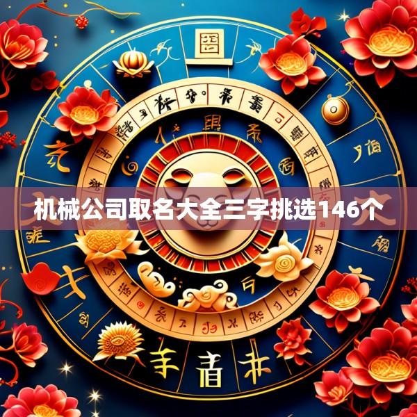机械公司取名大全三字挑选146个