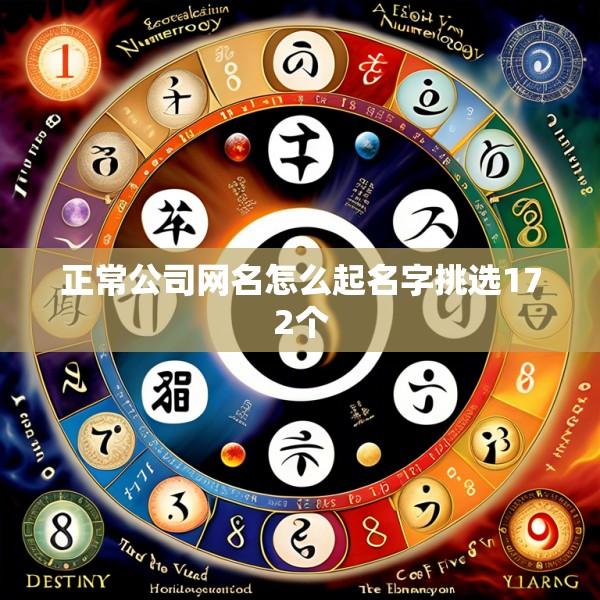 正常公司网名怎么起名字挑选172个
