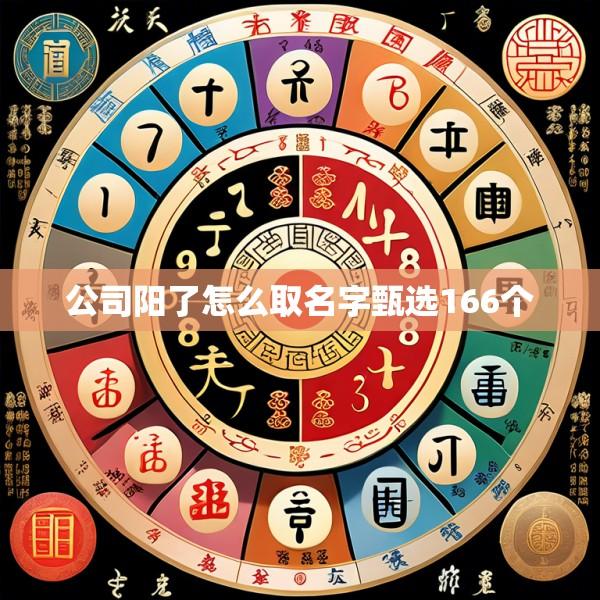 公司阳了怎么取名字甄选166个