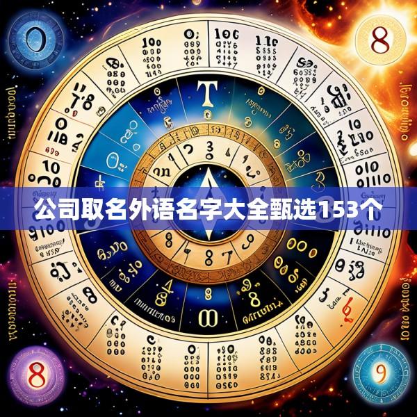公司取名外语名字大全甄选153个