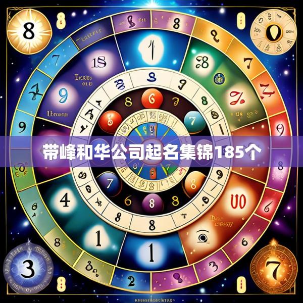 带峰和华公司起名集锦185个