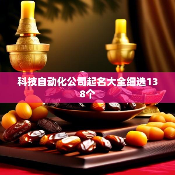 科技自动化公司起名大全细选138个