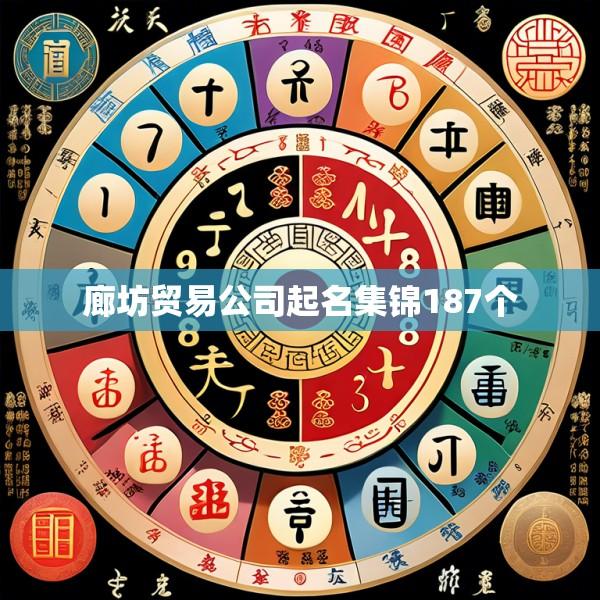 廊坊贸易公司起名集锦187个