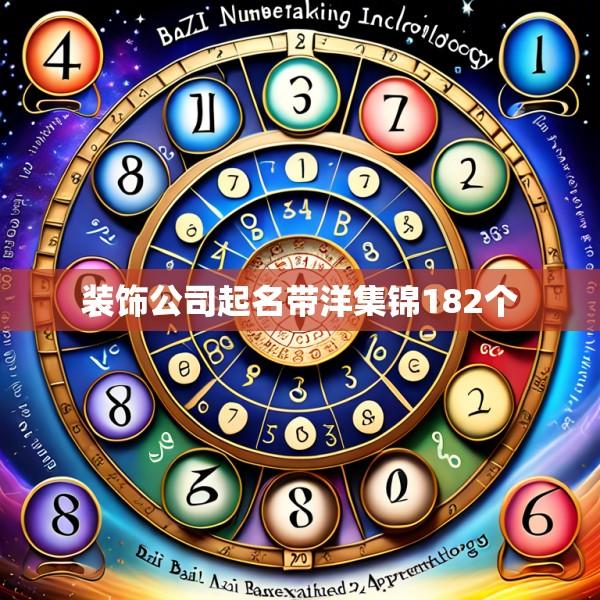 装饰公司起名带洋集锦182个