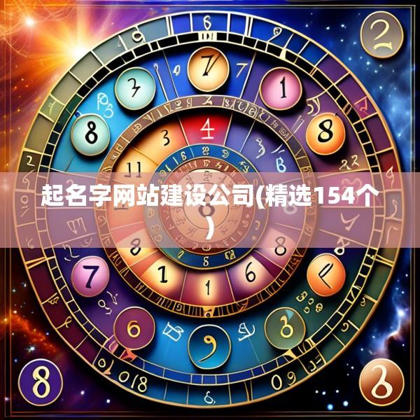 起名字网站建设公司(精选154个)