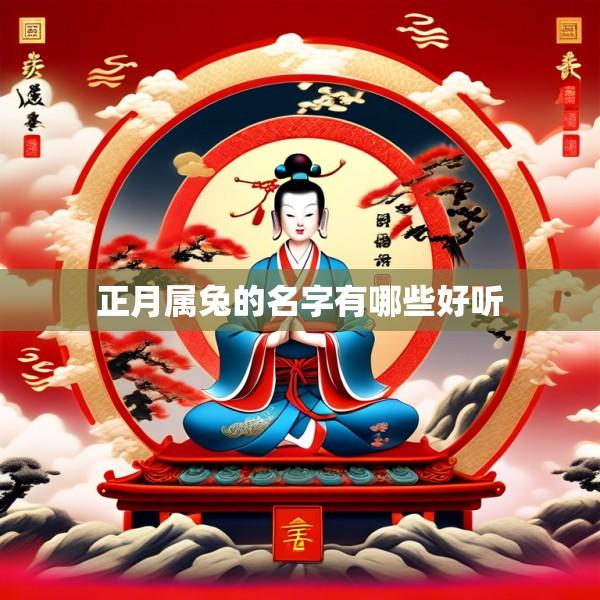 正月属兔的名字有哪些好听